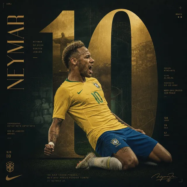 Create an award-winning Behance sports poster featuring N...