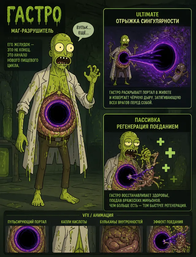 ГАСТРО — Стиль: Rick and MortyРоль: Маг-разрушитель | Вне...