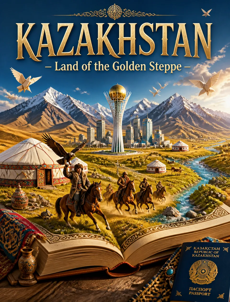 پرامپت طراحی با چت جی پی تی GPT Image : Creative travel poster illustration for… - ساخته‌شده با چت جی پی تی GPT Image