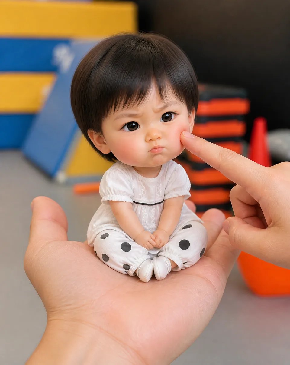 پرامپت سه‌بعدی با چت جی پی تی GPT Image : A mini chibi version of the character in the… - ساخته‌شده با چت جی پی تی GPT Image