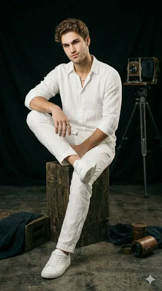 پرامپت عکاسی با نانو بنانا جمینای : A professional studio portrait collection… - تصویر 2، ساخته‌شده با نانو بنانا جمینای