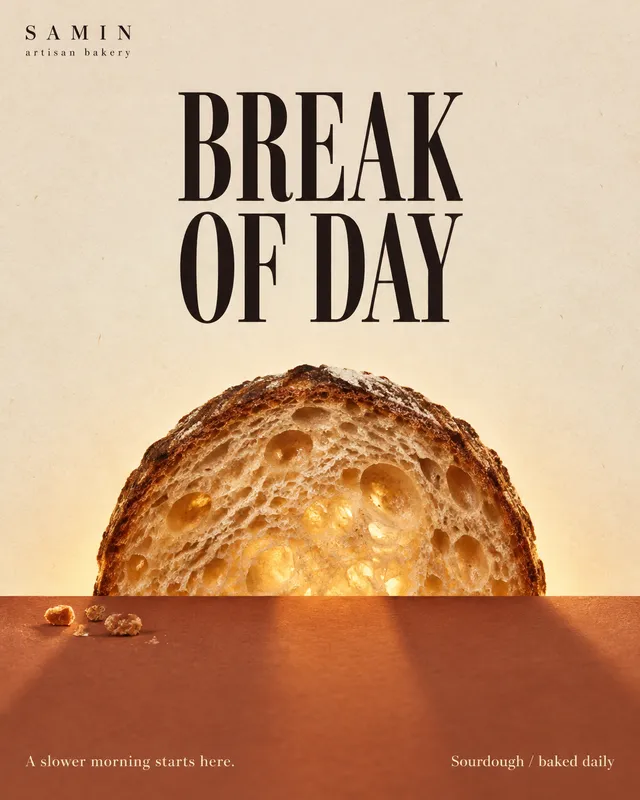 Create a finished vertical 4:5 advertising poster for a f...