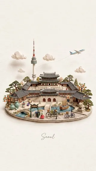 پرامپت پس‌زمینه: Create a charming miniature 3D papercraft and…