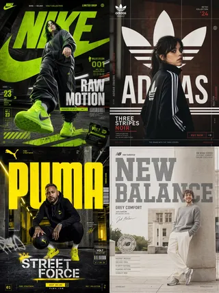 پرامپت لوگو با چت جی پی تی GPT Image : Nike × Billie Eilish — "RAW MOTION" - ساخته‌شده با چت جی پی تی GPT Image