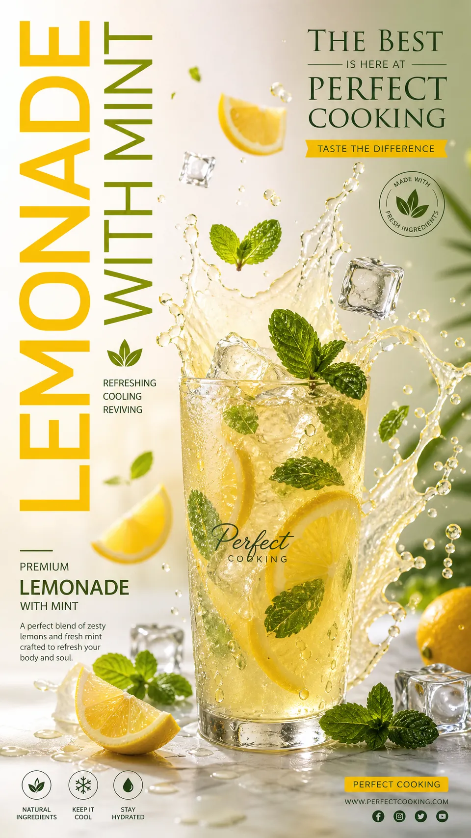 پرامپت محصول با چت جی پی تی GPT Image : Ultra-realistic premium lemonade advertisement… - ساخته‌شده با چت جی پی تی GPT Image