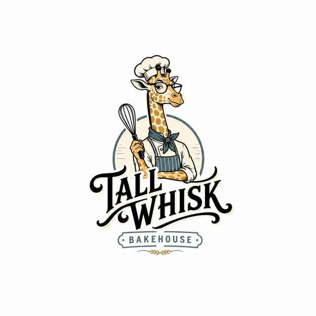 Create a pure English indie retro mascot wordmark logo.