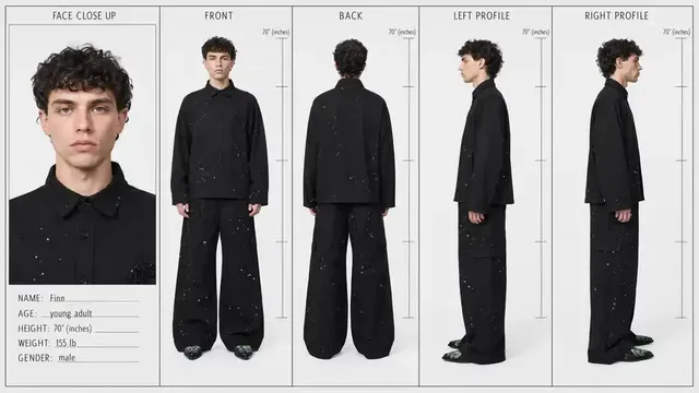 پرامپت استوری‌بورد: Create a character sheet using the layout… - تصویر 3