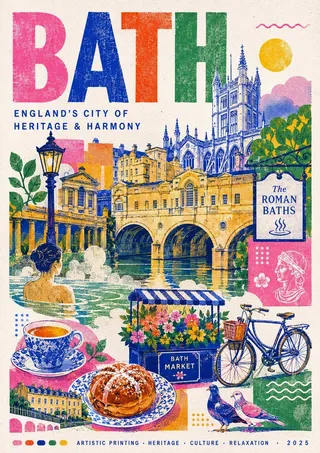 پرامپت طراحی با چت جی پی تی GPT Image : Create a stylish modern travel poster inspired… - تصویر 2، ساخته‌شده با چت جی پی تی…