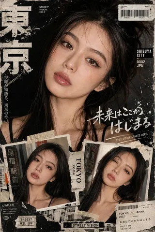 پرامپت طراحی با چت جی پی تی GPT Image : Create a bold Y2K Japanese street-editorial… - ساخته‌شده با چت جی پی تی GPT Image