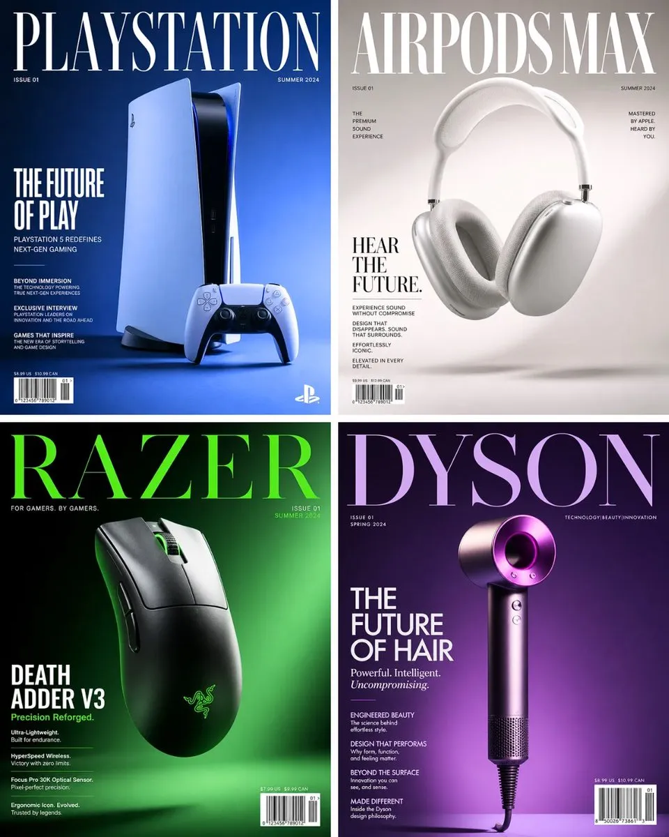پرامپت محصول با چت جی پی تی GPT Image : A world-class luxury magazine cover, 4:5… - ساخته‌شده با چت جی پی تی GPT Image
