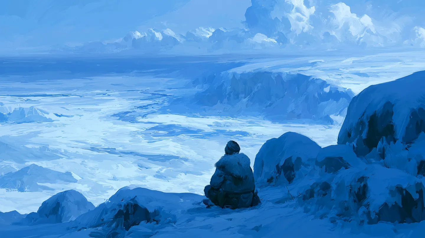 پرامپت پس‌زمینه با میدجرنی: A winter full of regret: An art piece… - ساخته‌شده با میدجرنی