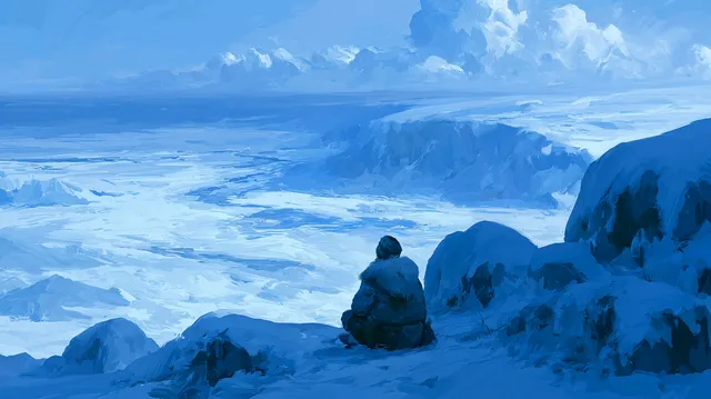 A winter full of regret: An art piece depicting the feeli...