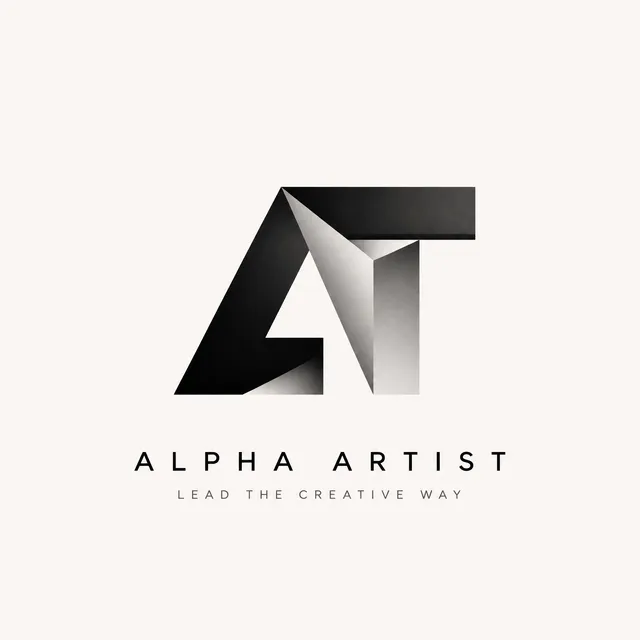 Create a clean premium logo design for Alpha Artist based...