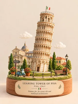 پرامپت سه‌بعدی با چت جی پی تی GPT Image : Create a premium cute miniature 3D diorama of… - ساخته‌شده با چت جی پی تی GPT Image