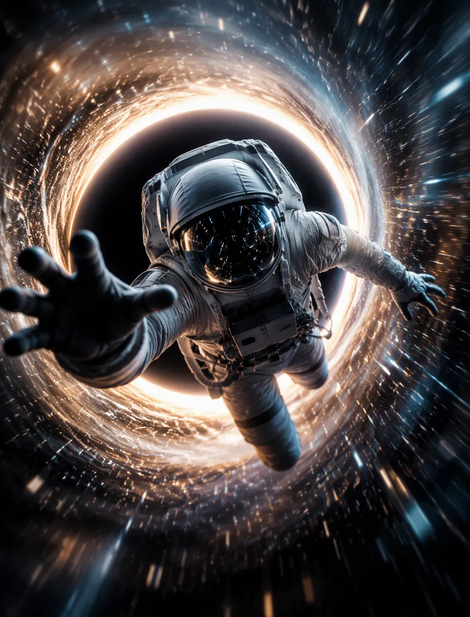 پرامپت پس‌زمینه با چت جی پی تی GPT Image : abstract full body astronaut in space suit… - ساخته‌شده با چت جی پی تی GPT Image