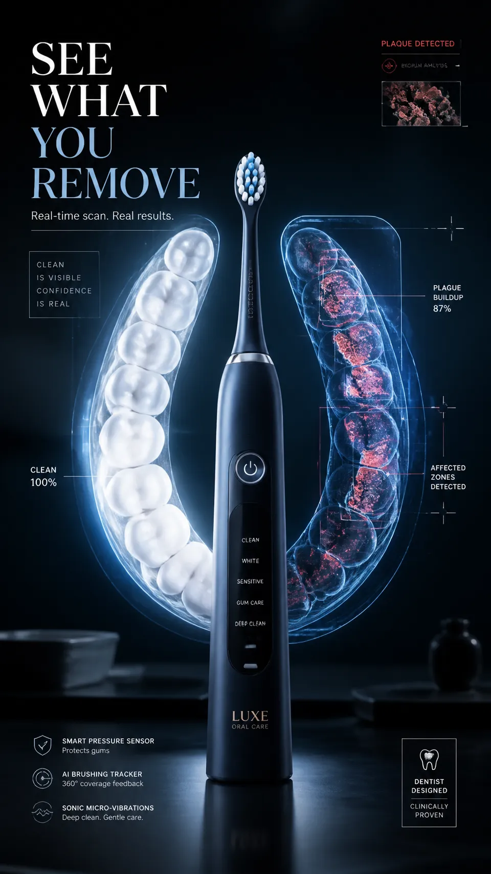 پرامپت محصول با چت جی پی تی GPT Image : A premium 9:16 toothbrush advertising… - ساخته‌شده با چت جی پی تی GPT Image