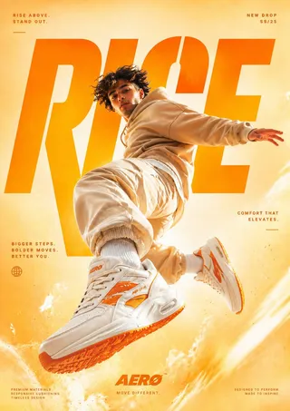 پرامپت لوگو با چت جی پی تی GPT Image : A cinematic, high-end sneaker advertisement… - ساخته‌شده با چت جی پی تی GPT Image
