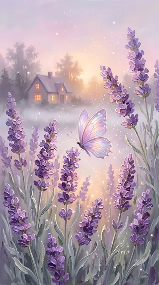 پرامپت پس‌زمینه با نانو بنانا جمینای : A dreamy, pastel-colored scene featuring a… - ساخته‌شده با نانو بنانا جمینای