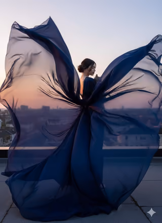 پرامپت عکاسی با نانو بنانا جمینای : { "render goal": "High-fashion cinematic… - ساخته‌شده با نانو بنانا جمینای