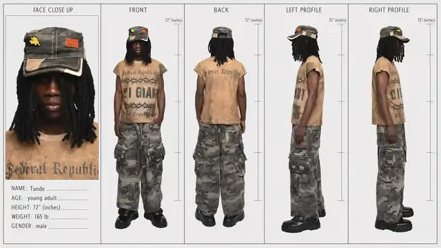 Create a character sheet using the layout shown in [Image...