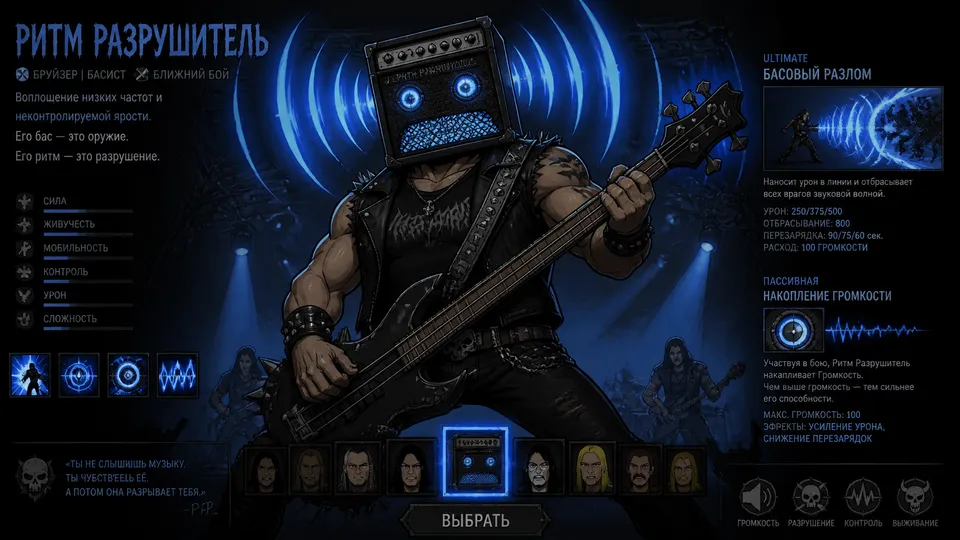 پرامپت استوری‌بورد با چت جی پی تی GPT Image : РИТМ РАЗРУШИТЕЛЬ — Стиль: MetalocalypseРоль:… - ساخته‌شده با چت جی پی تی GPT…