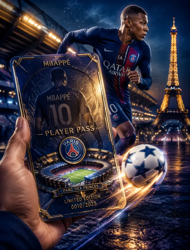 Kylian Mbappé Design a player‑centric pass in France pale...