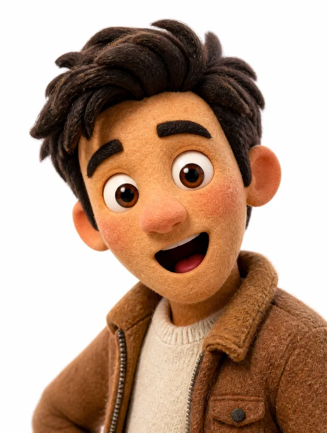 Transform the uploaded image into a stylized 3D realistic...