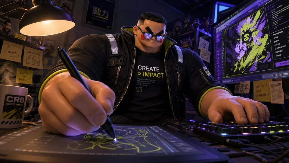 پرامپت سه‌بعدی: A 3D animated CG character in cinematic…