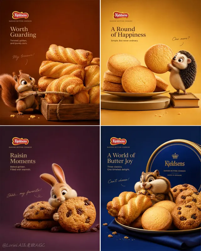 Create an ultra-premium commercial poster for Kjeldsens D...