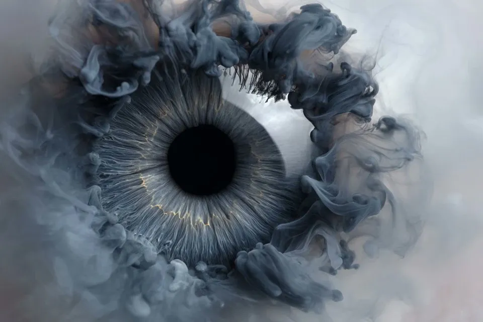 پرامپت پس‌زمینه با چت جی پی تی GPT Image : A subject emerges from swirling liquid plumes… - ساخته‌شده با چت جی پی تی GPT…