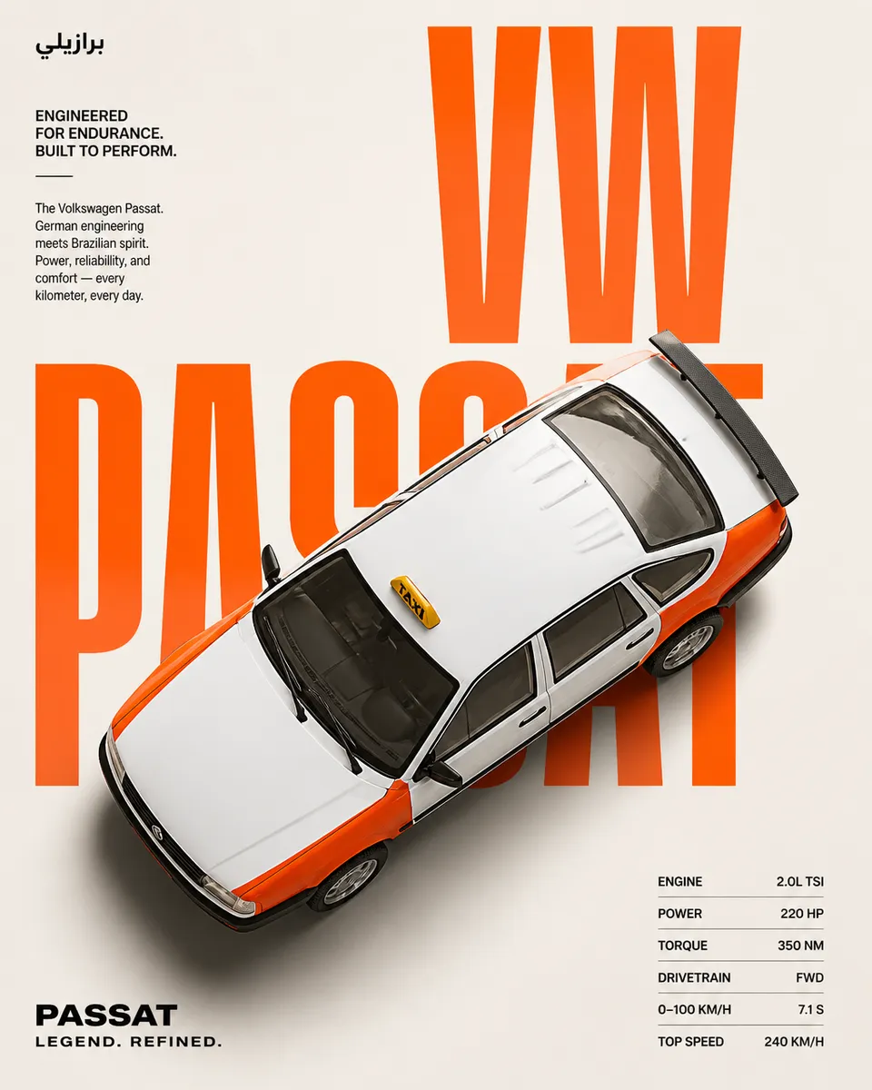 پرامپت پس‌زمینه با چت جی پی تی GPT Image : Create a premium automotive advertising poster… - ساخته‌شده با چت جی پی تی GPT…