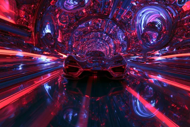 پرامپت پس‌زمینه: A Fractal Reflections representation of… - تصویر 2