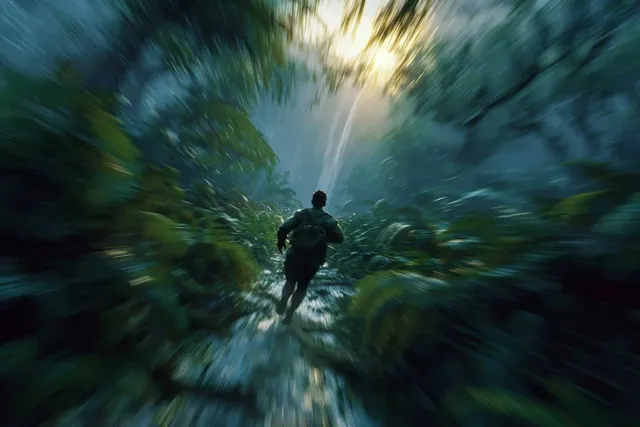 پرامپت عکاسی: A cinematic tracking shot of a Subject… - تصویر 4