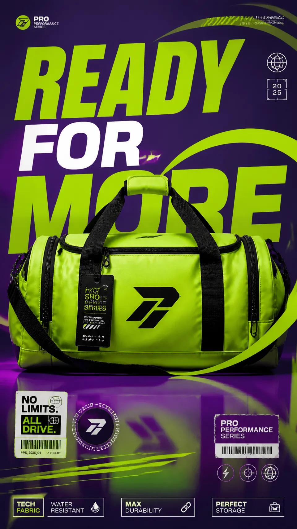 پرامپت لوگو با چت جی پی تی GPT Image : A premium 9:16 sports accessories advertising… - ساخته‌شده با چت جی پی تی GPT Image