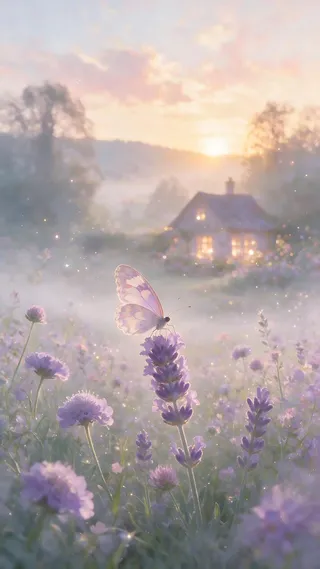 پرامپت پس‌زمینه با نانو بنانا جمینای : A dreamy, pastel-colored scene featuring a… - تصویر 2، ساخته‌شده با نانو بنانا جمینای