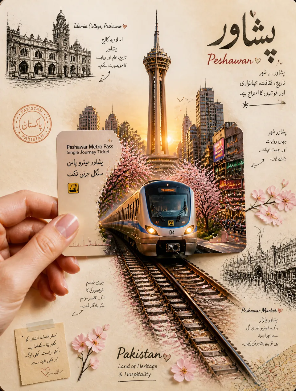 پرامپت طراحی با چت جی پی تی GPT Image : A highly aesthetic travel-journal collage of… - ساخته‌شده با چت جی پی تی GPT Image