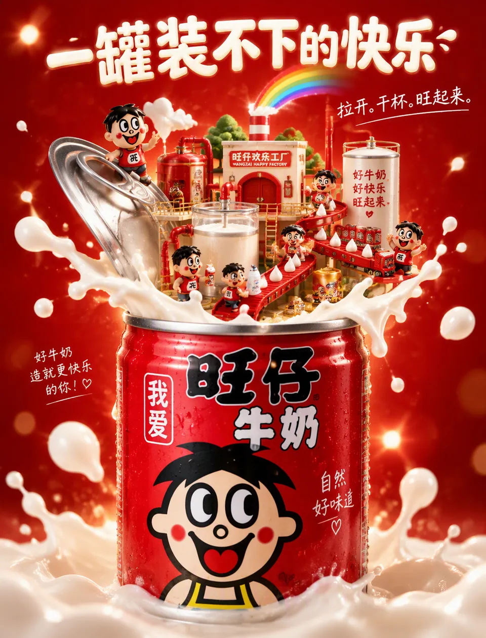پرامپت محصول با چت جی پی تی GPT Image : 【角色设定】你是世界级 FMCG 商业摄影师 + 旺旺集团品牌创意总监 +… - ساخته‌شده با چت جی پی تی GPT Image
