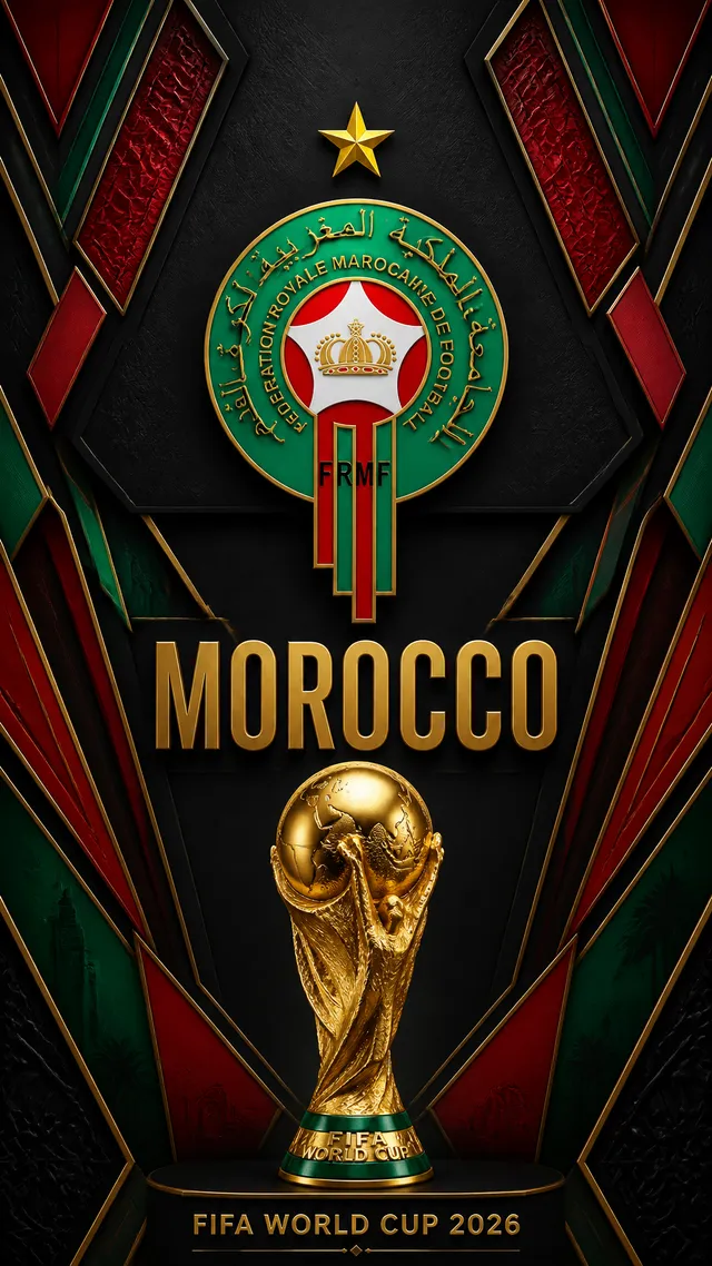 Ultra-premium FIFA World Cup 2026 poster in a luxury 3D l...