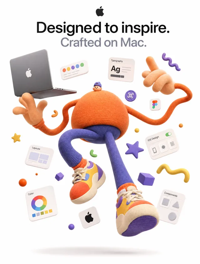 A complete single 3D illustration, exaggerated artistic e...