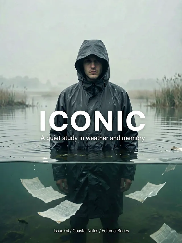 Create a high-end editorial fashion poster with cinematic...