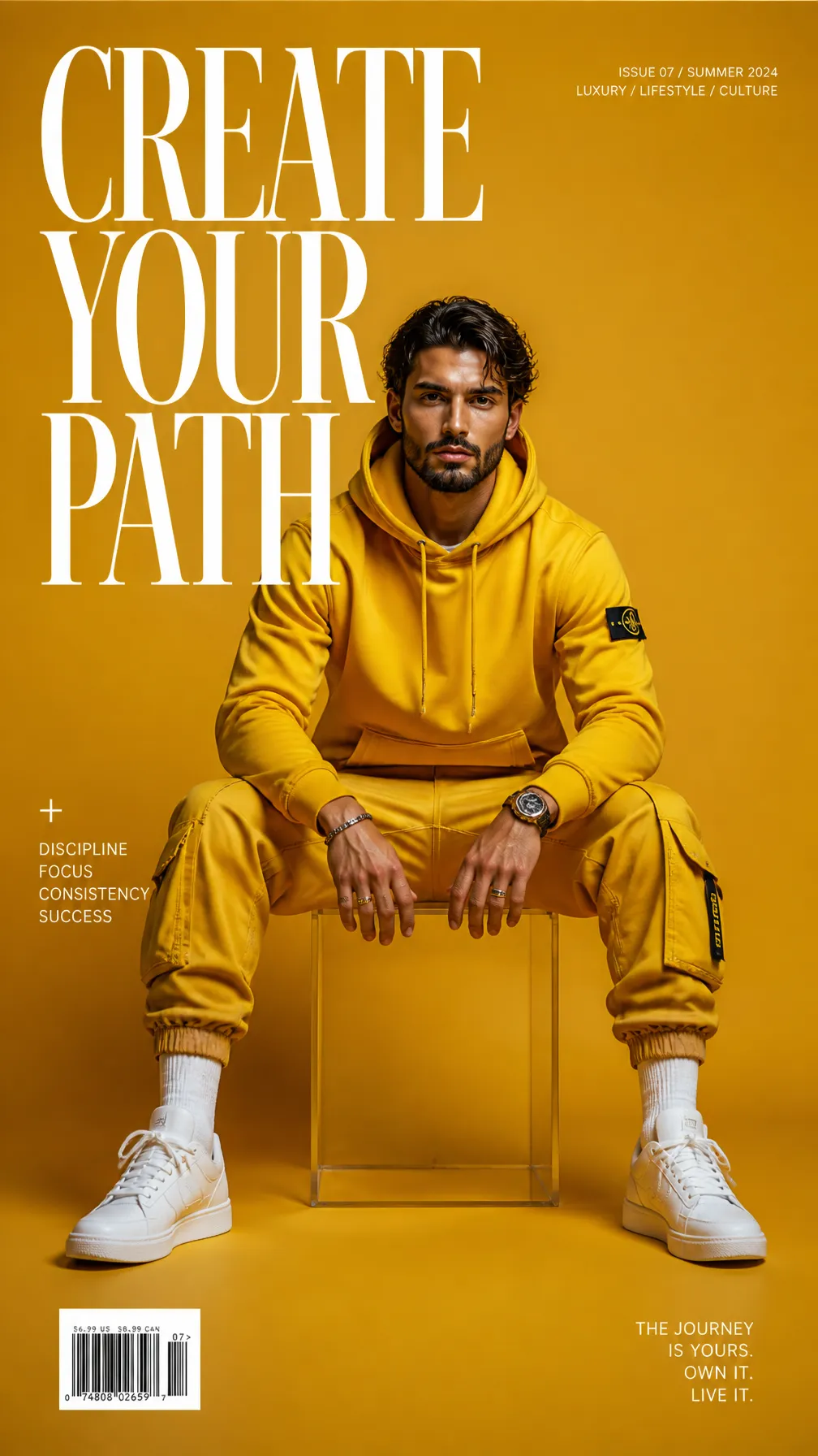 پرامپت عکاسی با چت جی پی تی GPT Image : Luxury editorial portrait. - ساخته‌شده با چت جی پی تی GPT Image
