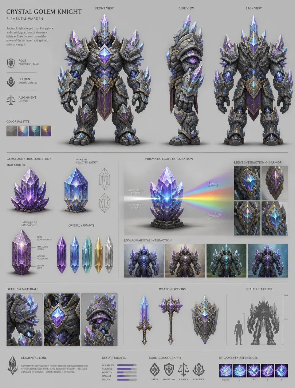 پرامپت استوری‌بورد با چت جی پی تی GPT Image : Crystal Golem KnightCreate a detailed… - ساخته‌شده با چت جی پی تی GPT Image