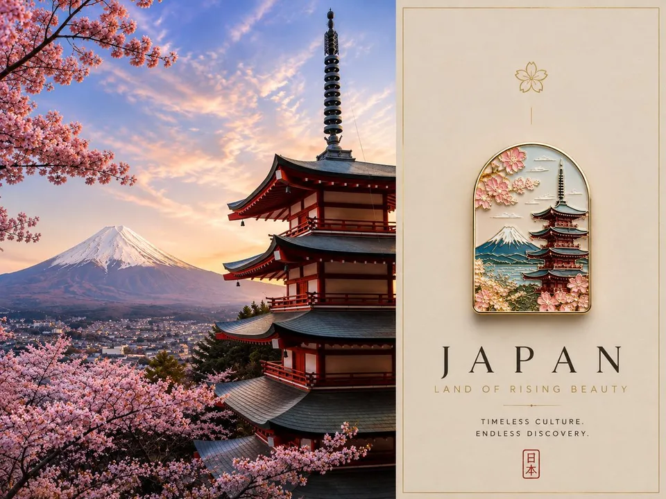 پرامپت طراحی: Create a high-end luxury travel poster using…