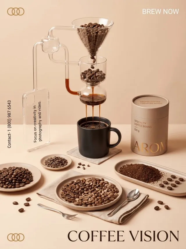 پرامپت طراحی با نانو بنانا جمینای : A bright, stylized still life and a conceptual… - تصویر 3، ساخته‌شده با نانو بنانا جمینای
