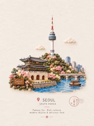 پرامپت سه‌بعدی با چت جی پی تی GPT Image : Create a charming handcrafted miniature travel… - ساخته‌شده با چت جی پی تی GPT…