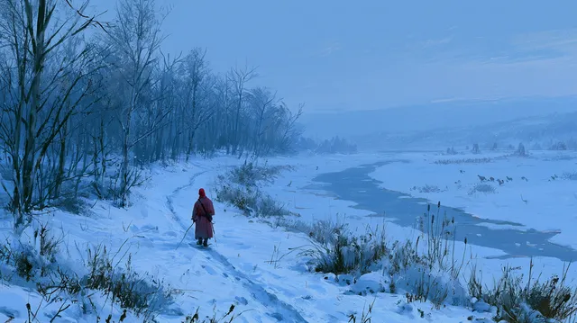 پرامپت پس‌زمینه با میدجرنی: A winter full of regret: An art piece… - تصویر 2، ساخته‌شده با میدجرنی