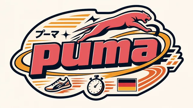 Create a premium flat vector badge inspired by ASICS, des...