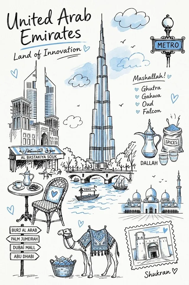 پرامپت طراحی: Create a hand-drawn vintage travel journal… - تصویر 2