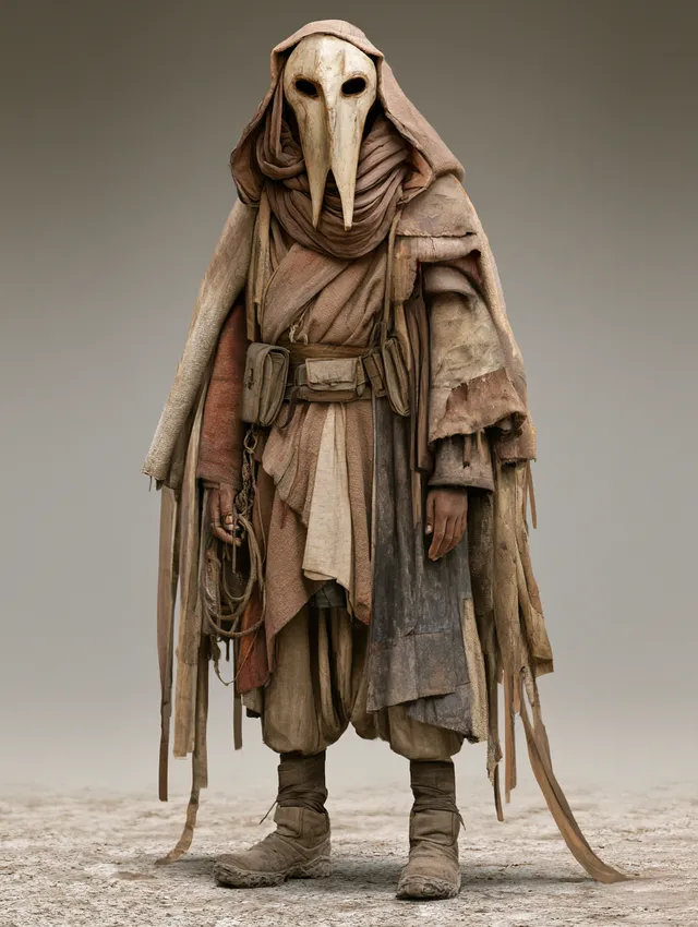 پرامپت استوری‌بورد با میدجرنی: Character ConceptCreate an original mysterious… - تصویر 2، ساخته‌شده با میدجرنی