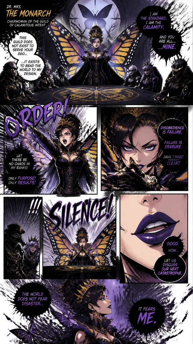 Dr. Mrs. The Monarch: Guild Council ShowdownCreate a full...